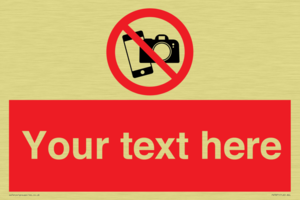 Custom No filming or photography